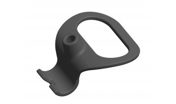 Retaining handle for 240 l wheelie bin lid